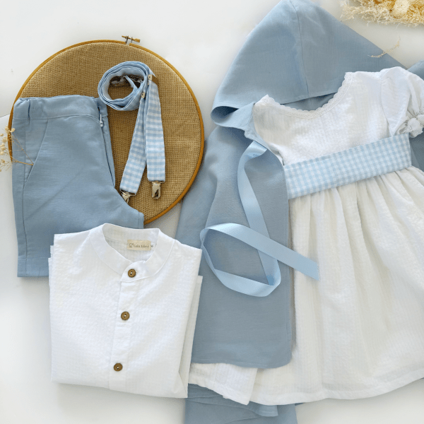 Camisa Niño Vichy blanco