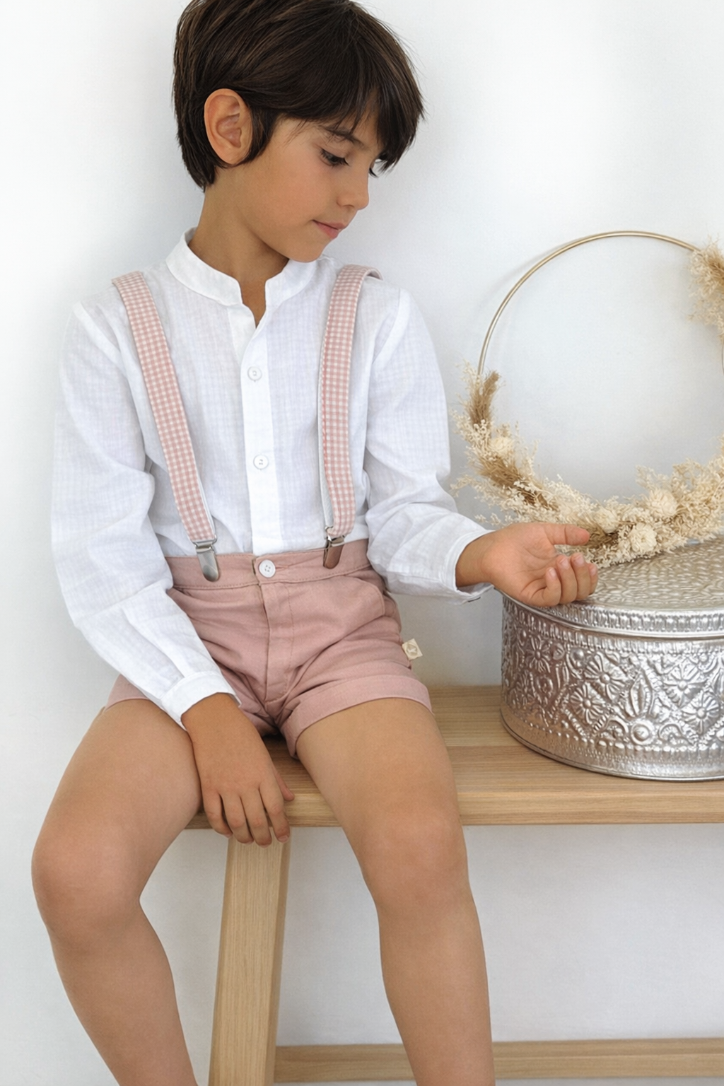 camisa niño vichy