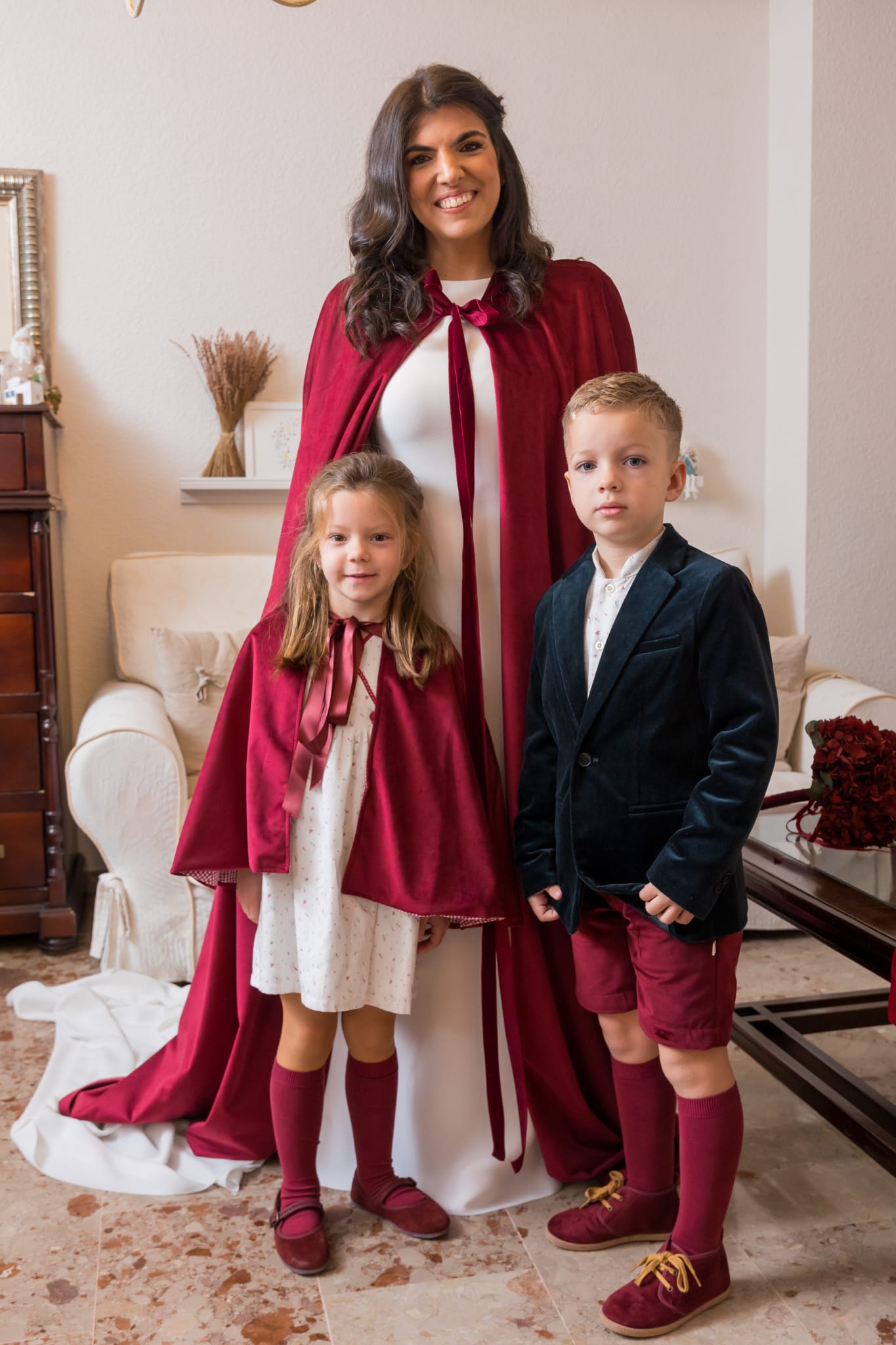 conjuntos de boda niños arras terciopelo
