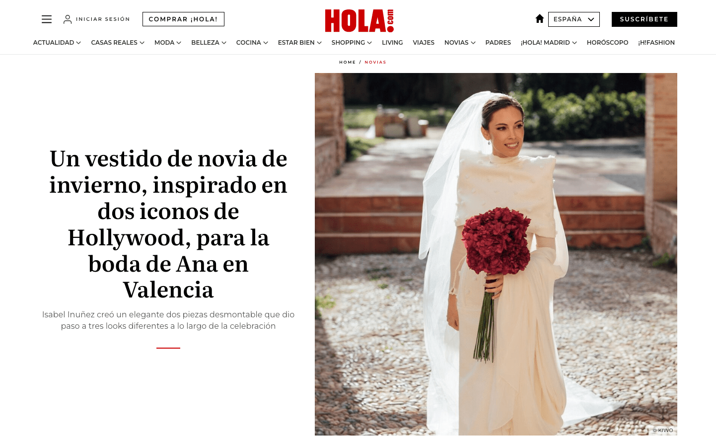Lola Likes niños de arras en hola novias