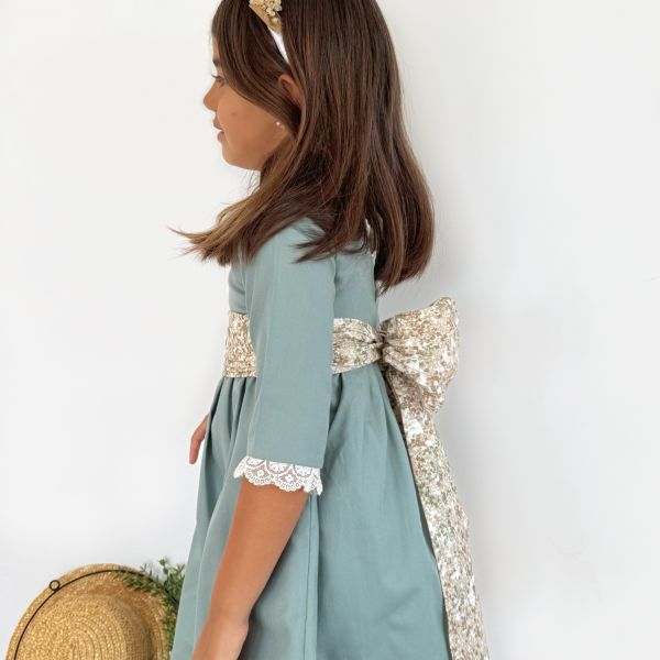 Vestido Niña Arras Verde