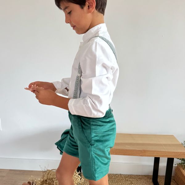 Tirantes Vichy Verde botella