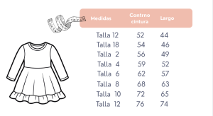 medidas vestidos niñas para bodas