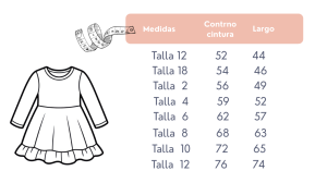 medidas vestidos niñas para bodas